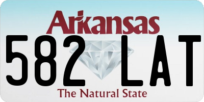 AR license plate 582LAT