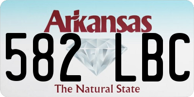 AR license plate 582LBC