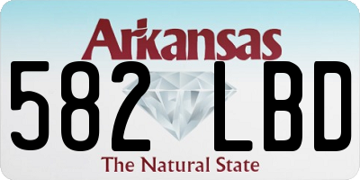 AR license plate 582LBD