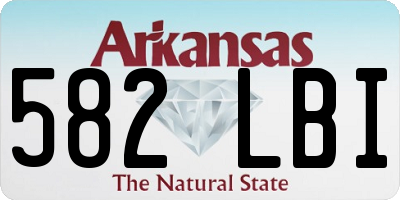 AR license plate 582LBI