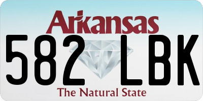 AR license plate 582LBK