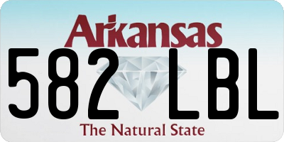AR license plate 582LBL