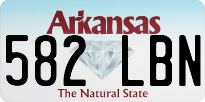 AR license plate 582LBN