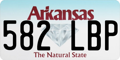 AR license plate 582LBP