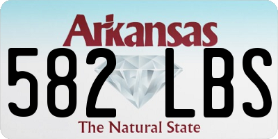 AR license plate 582LBS
