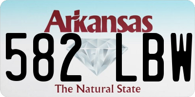 AR license plate 582LBW