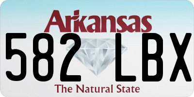 AR license plate 582LBX