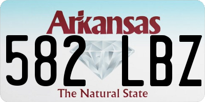 AR license plate 582LBZ