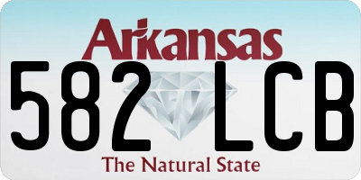 AR license plate 582LCB
