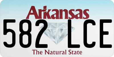 AR license plate 582LCE