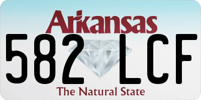 AR license plate 582LCF