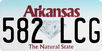 AR license plate 582LCG