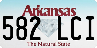 AR license plate 582LCI