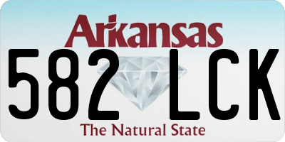 AR license plate 582LCK