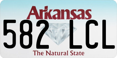AR license plate 582LCL
