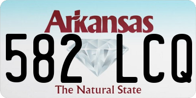 AR license plate 582LCQ