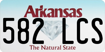 AR license plate 582LCS