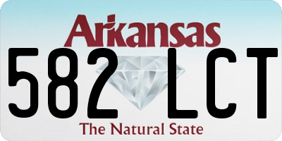 AR license plate 582LCT