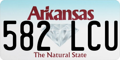 AR license plate 582LCU