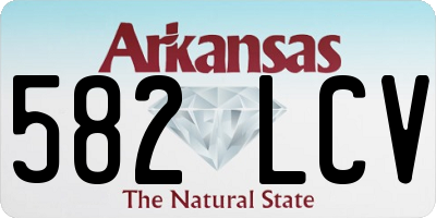 AR license plate 582LCV