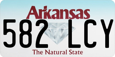 AR license plate 582LCY