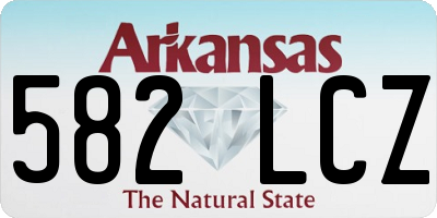 AR license plate 582LCZ