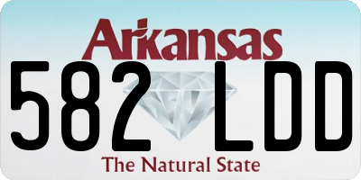 AR license plate 582LDD