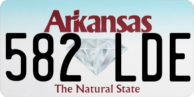 AR license plate 582LDE