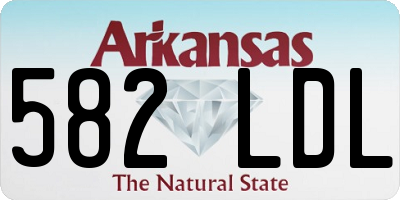 AR license plate 582LDL