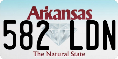 AR license plate 582LDN