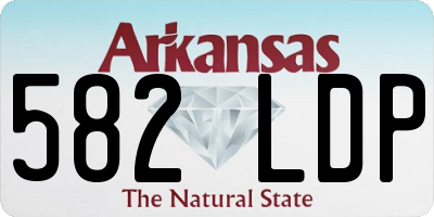 AR license plate 582LDP