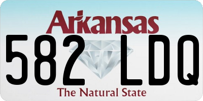 AR license plate 582LDQ