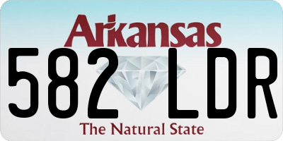 AR license plate 582LDR