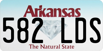 AR license plate 582LDS