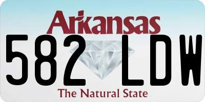 AR license plate 582LDW