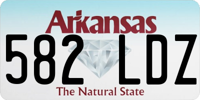 AR license plate 582LDZ