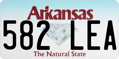 AR license plate 582LEA