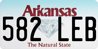 AR license plate 582LEB