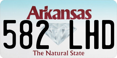 AR license plate 582LHD