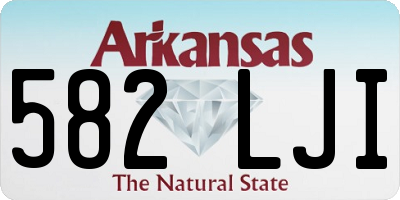AR license plate 582LJI