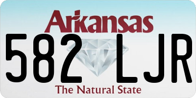 AR license plate 582LJR