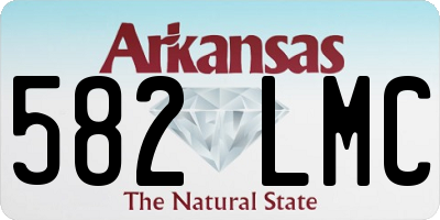 AR license plate 582LMC
