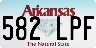 AR license plate 582LPF