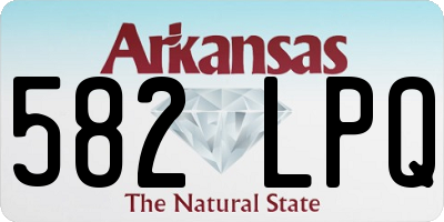 AR license plate 582LPQ