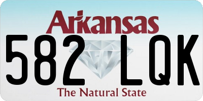 AR license plate 582LQK