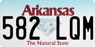 AR license plate 582LQM