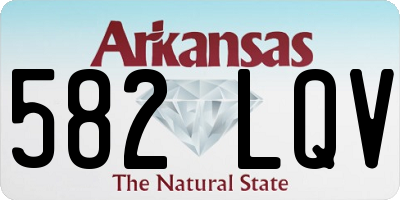 AR license plate 582LQV