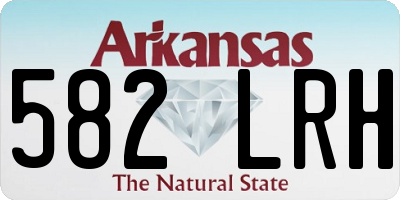 AR license plate 582LRH