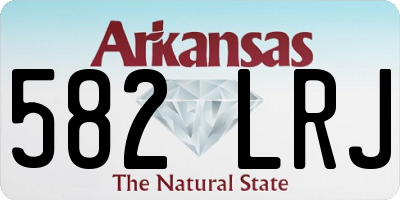 AR license plate 582LRJ