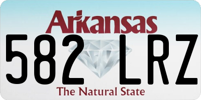 AR license plate 582LRZ